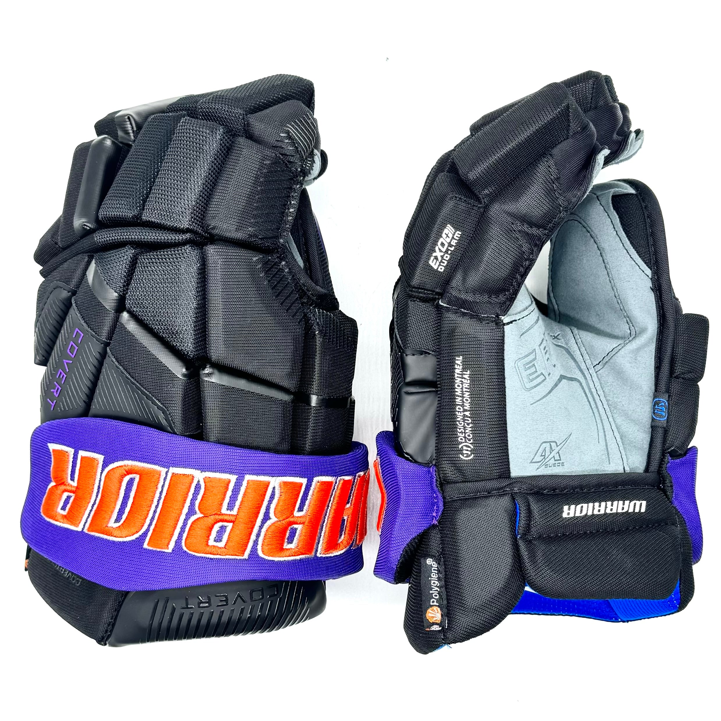 Warrior Covert QR6 - Gants d'équipe - Reading Royals ECHL (noir/violet/orange)